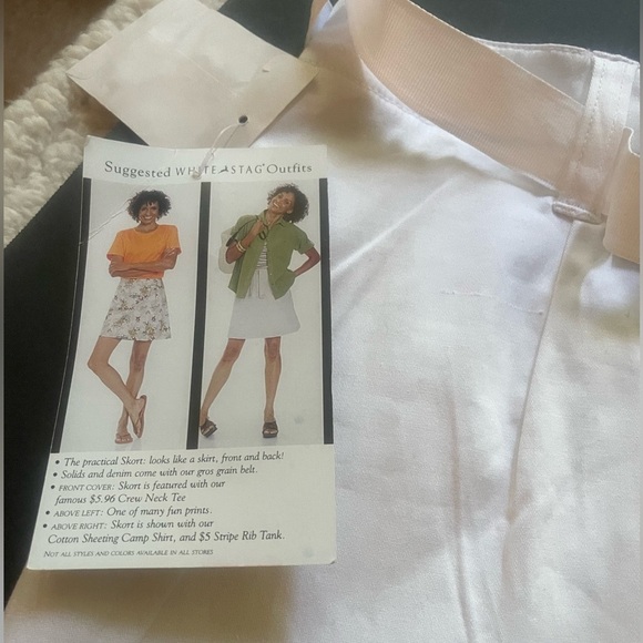 White Women’s Casual Tennis-Core, Athletic Wear, Sporty Skort (Size 12) - Picture 7 of 13